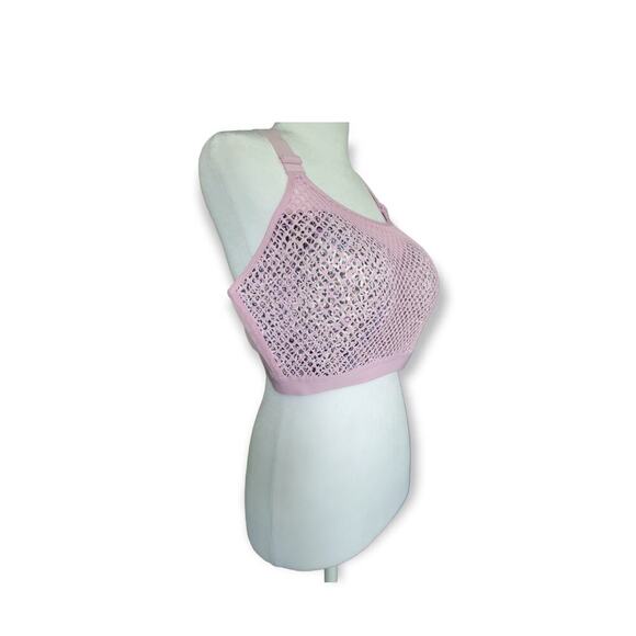 Victoria's Secret Women's Sport Mesh Camo Print Lilac Pink Sports Bra - Picture 7 of 8